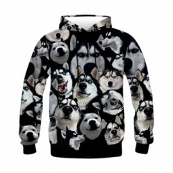 Дитяче 3D худі Husky Emotions