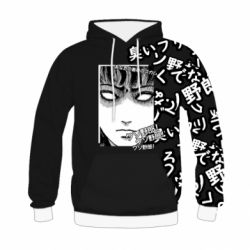 Детское 3D худи Junji Ito - Shock - PrintSalon