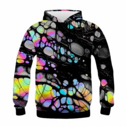 Дитяче 3D худі liquid spots - PrintSalon