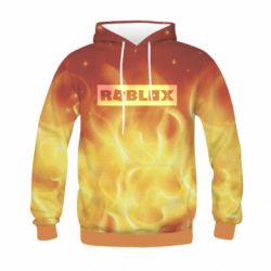 Дитяче 3D худі Logo and fire - PrintSalon