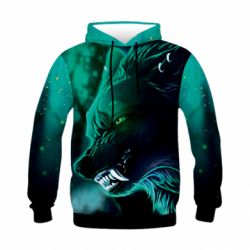 Детское 3D худи Magic Wolf - PrintSalon