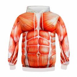 Дитяче 3D худі Muscle suit