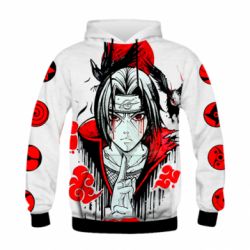 Детское 3D худи Naruto Itachi Uchiha Art - PrintSalon