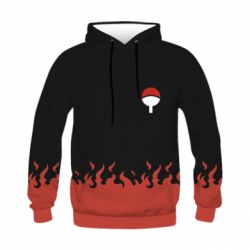 Детское 3D худи Naruto Sasuke Uchiha Sharingan - PrintSalon