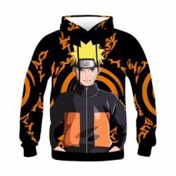 Дитяче 3D худі Naruto Uzumaki - PrintSalon