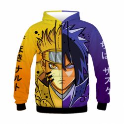 Детское 3D худи Naruto Vs Sasuke