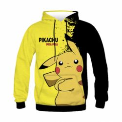 Детское 3D худи Pikachu Pika Pika - PrintSalon