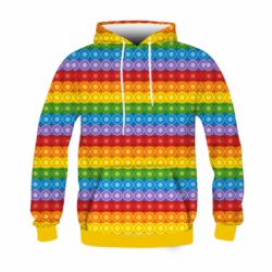 Детское 3D худи Pop It Texture-PrintSalon Детское 3D худи Pop It Texture