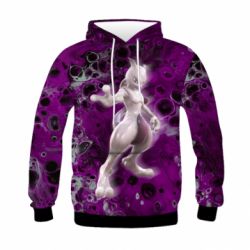 Детское 3D худи Powerful Mewtwo - PrintSalon