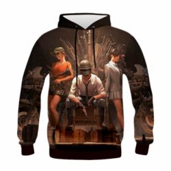 Детское 3D худи Pubg on the throne - PrintSalon