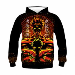 Дитяче 3D худі Рьомен Сукуна І Ітадорі Юджі - PrintSalon