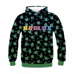 Детское 3D худи Roblox And Logo 3D - PrintSalon