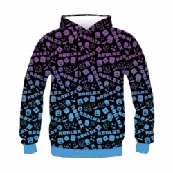 Детское 3D худи Roblox Gradient - PrintSalon