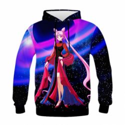 Дитяче 3D худі Sailor moon dark lady - PrintSalon