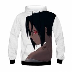 Дитяче 3D худі Sasuke with Naruto - PrintSalon