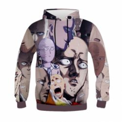 Дитяче 3D худі Сайтама многоликий - PrintSalon