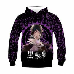 Дитяче 3D худі Sebastian Michaelis - PrintSalon