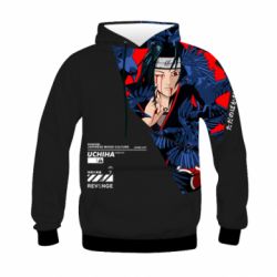 Дитяче 3D худі shattered Itachi art - PrintSalon