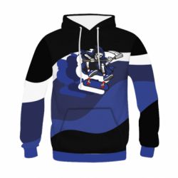 Дитяче 3D худі Skater death - PrintSalon