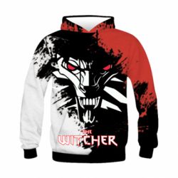 Детское 3D худи The Witcher Spray Art - PrintSalon