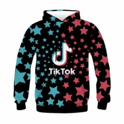 Детское 3D худи TikTok Star-PrintSalon Детское 3D худи TikTok Star