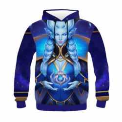 Детское 3D худи Warcraft Winter Queen - PrintSalon