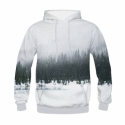 Детское 3D худи Winter forest-PrintSalon Детское 3D худи Winter forest