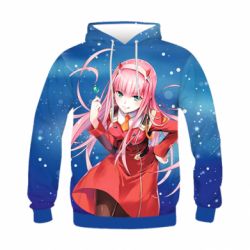 Детское 3D худи Zero Two Stars - PrintSalon