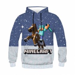 Дитяче 3D худі Зимовий Майнкрафт - PrintSalon