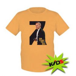 Детская футболка Агент 007 Не Время Умирать - PrintSalon