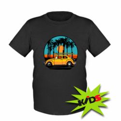 Детская футболка Car and sunset - PrintSalon