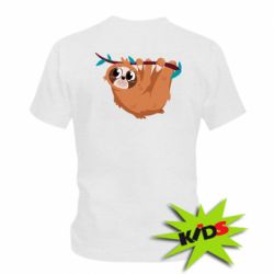 Детская футболка Cute sloth - PrintSalon