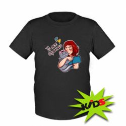 Детская футболка Девочка с котом - ты мое сердечко - PrintSalon