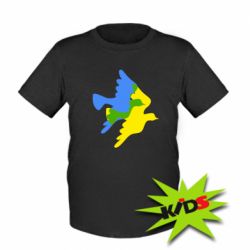 Детская футболка Dove flag of Ukraine