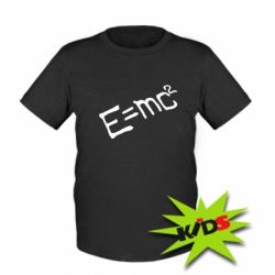 Детская футболка E=mc2 - PrintSalon
