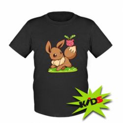 Дитяча футболка Eevee with Hoppip - PrintSalon