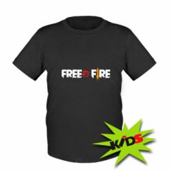 Дитяча футболка Free fire and logo Garena - PrintSalon