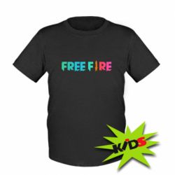Детская футболка Free fire gradient logo - PrintSalon