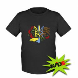 Дитяча футболка Герб колоски і калина - PrintSalon