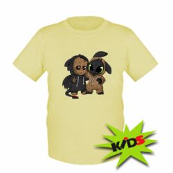 Детская футболка Groot And Toothless - PrintSalon