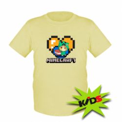 Дитяча футболка Minecraft Girl - PrintSalon