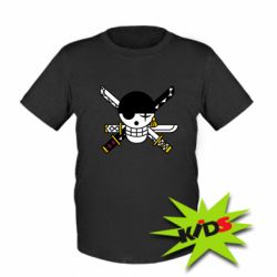 Детская футболка One Piece Zoro logo - PrintSalon