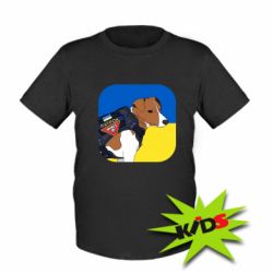 Детская футболка Патрон на фоне флага - PrintSalon