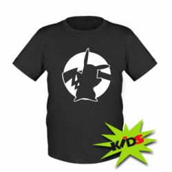 Детская футболка Pikachu silhouette - PrintSalon