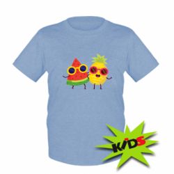 Детская футболка Pineapple with watermelon - PrintSalon