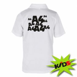 Детское поло A4 Pattern - PrintSalon