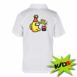 Дитяче поло Among Us Happy Birthday - PrintSalon