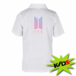 Детское поло BTS gradient logo - PrintSalon