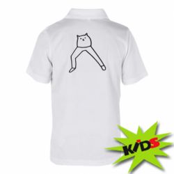 Детское поло Cat in pants - PrintSalon