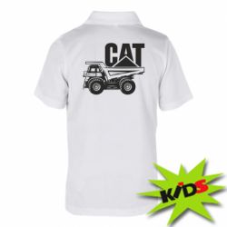 Детское поло CAT logo and truck - PrintSalon